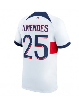 Billige Paris Saint-Germain Nuno Mendes #25 Bortedrakt 2023-24 Kortermet